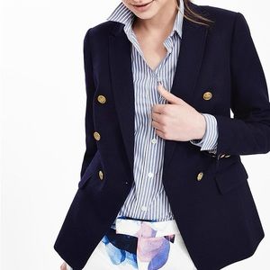 Banana Republic nautical navy blazer - size 2 - Retail $178 NWT
